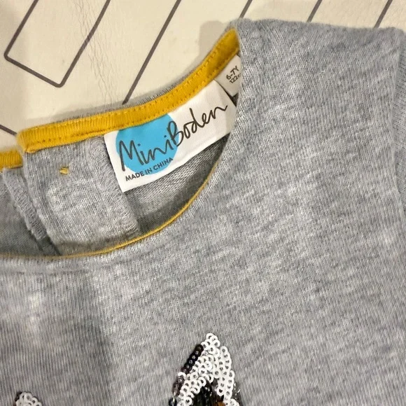 Mini Boden Multi Pattern Bunny Dress - Picture 5 of 13